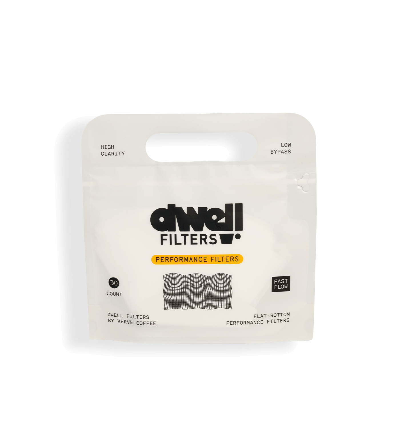 Verve Coffee Roasters - Dwell Performance Filter - Silo - High Clarity -Low Bypass - 30 Count - Fast Flow - Dwell Filters by Verve Coffee - Flat-Bottom Performance Filters
