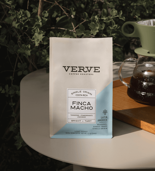 Verve Coffee Roasters - Finca Macho - Single Origin - Costa Rica - Tasting Notes: Tangerine, Pomegranate, Lemonade - Bright + Tart - Latin America - Seasonal - Direct Trade
