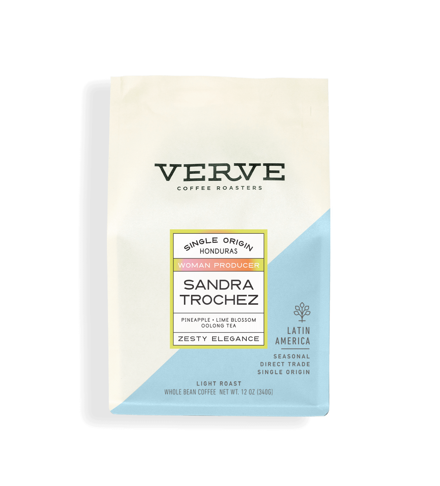 Verve Coffee Roasters - Sandra Trochez - Single Origin - Honduras - Woman Producer - Tasting Notes: Pineapple, Lime Blossom, Oolong Tea - Zesty Elegance - Latin America - Seasonal - Direct Trade - Light Roast