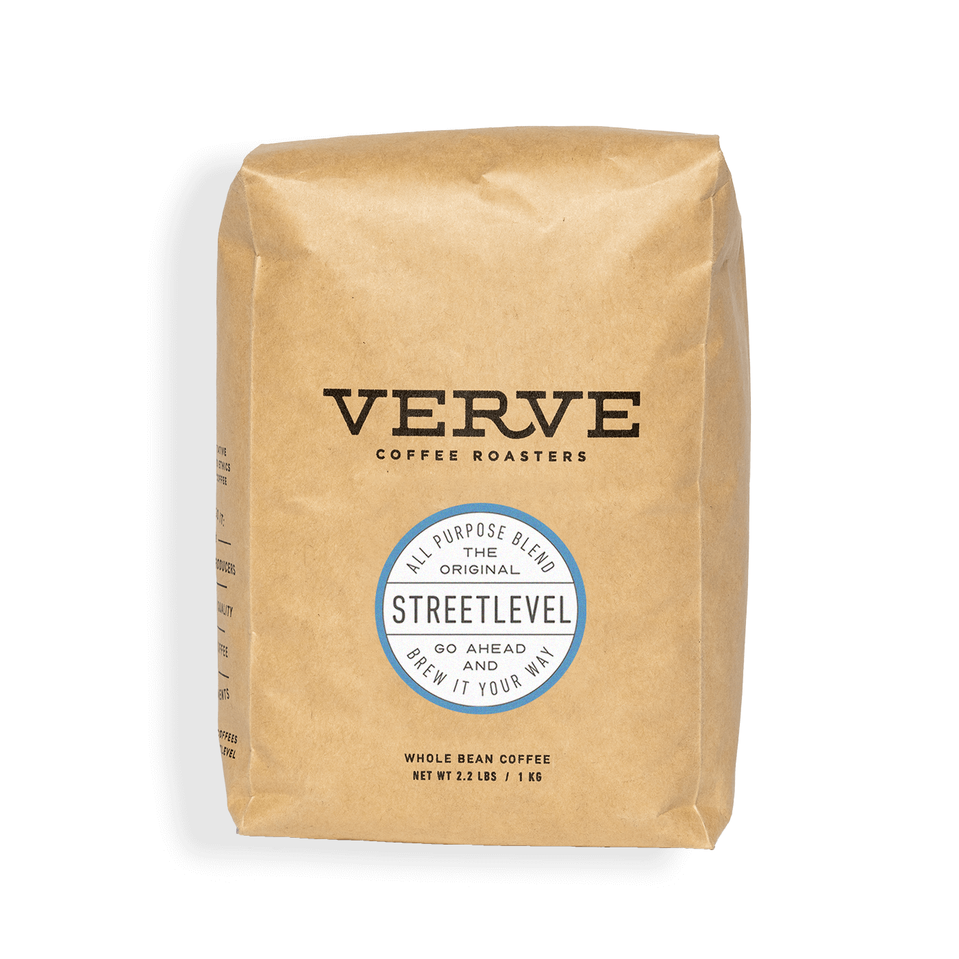 Verve Coffee Roasters - Streetlevel - All Purpose Blend - The Original - Go Ahead And Brew It Your Way - Whole Bean Coffee - 2.2 lbs / 1 kg